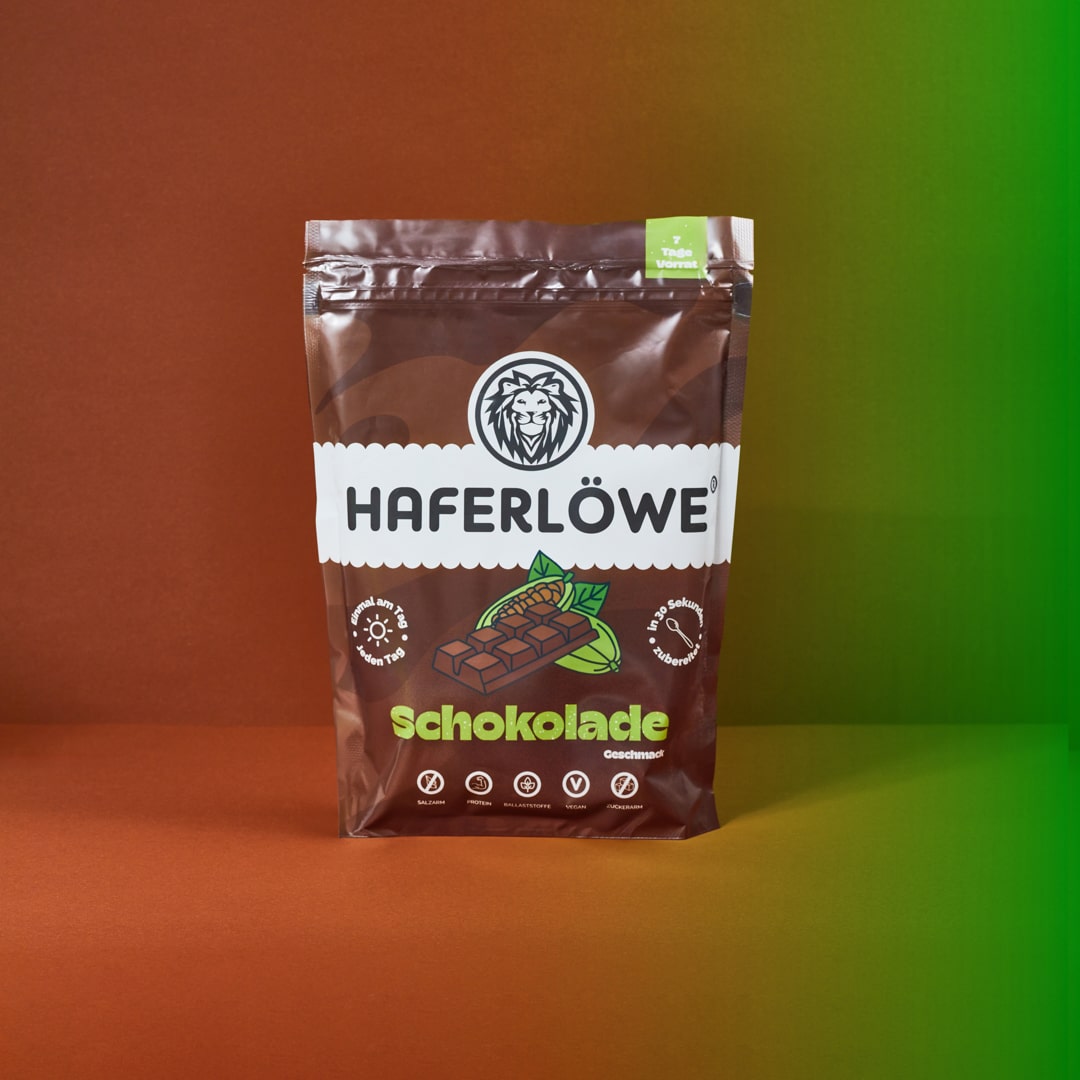 Tüte HAFERLÖWE Schokolade für Blutzucker bewusste Ernährung