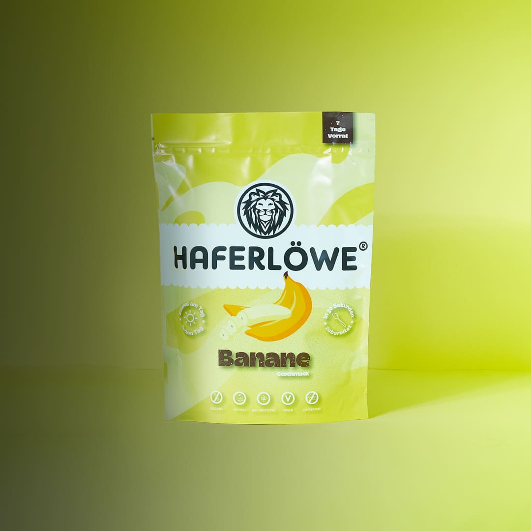 Tüte HAFERLÖWE Banane für Typ 2 Diabetiker, Hafertage Haferkur