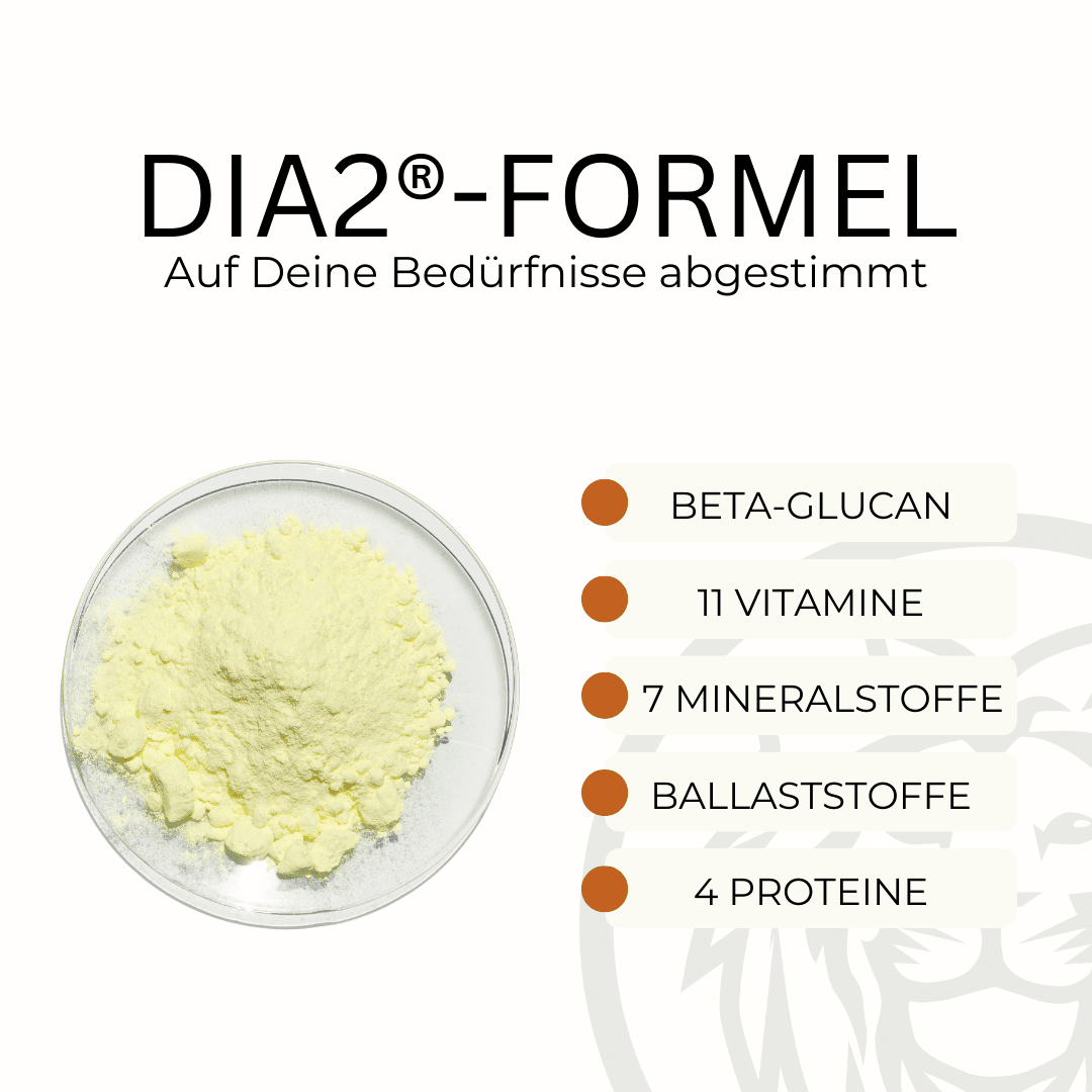 DIA2®-Formel aus 23 Nährstoffen mit Beta-Glucan, Chrom Protein Ballaststoffen