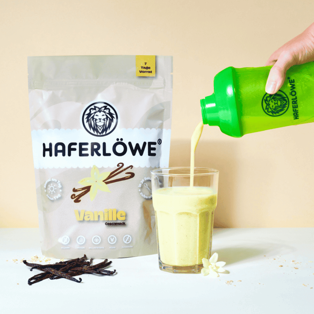 Blutzuckermanagement mit HAFERLÖWE Vanille Shake
